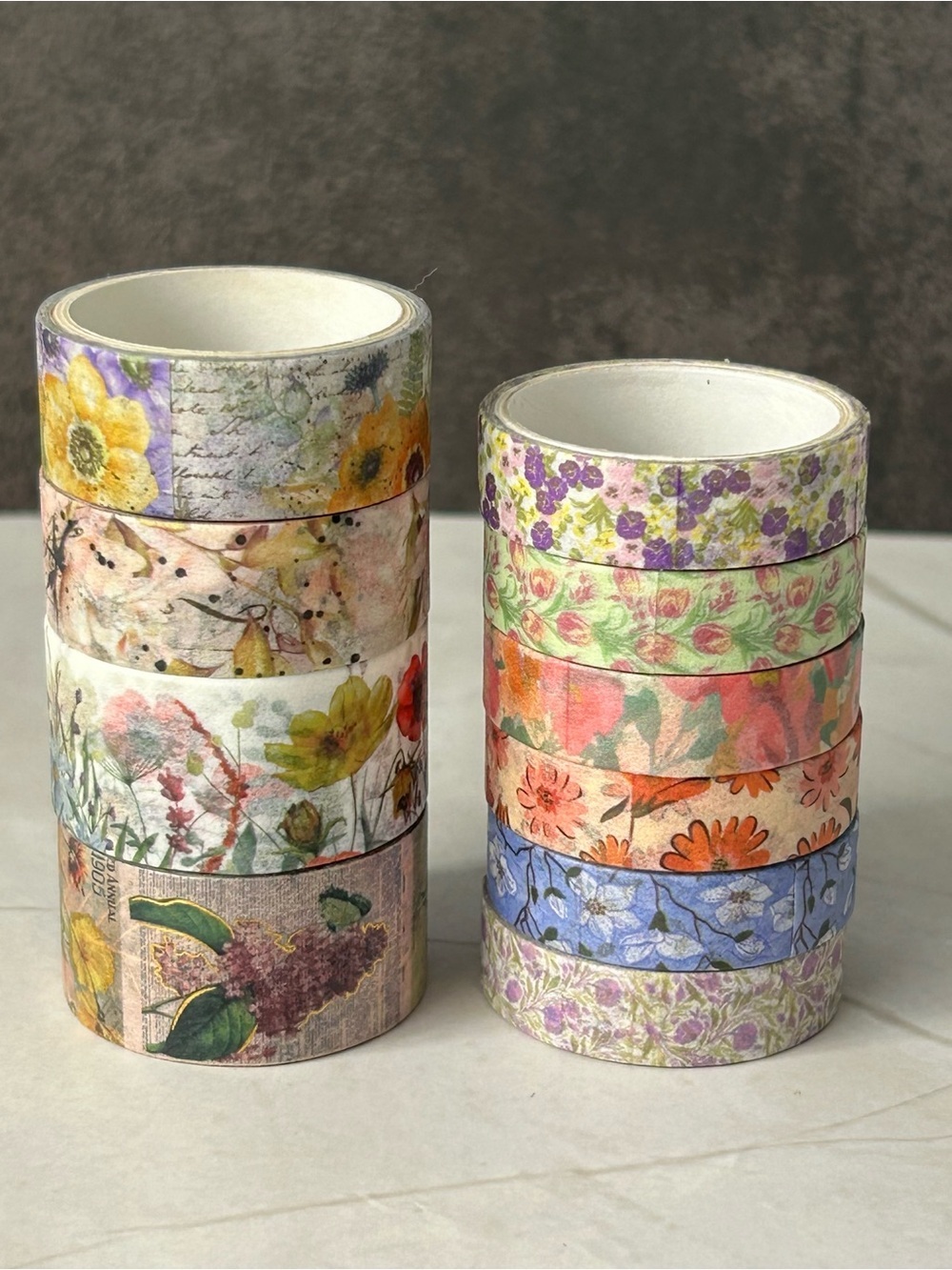 Floral Decorative Washi Tape Set - Multicolor